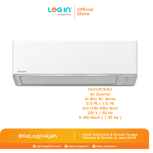 PANASONIC-SPLIT AC-CS/CUPU5AKJ 1/2 PK INVERTER