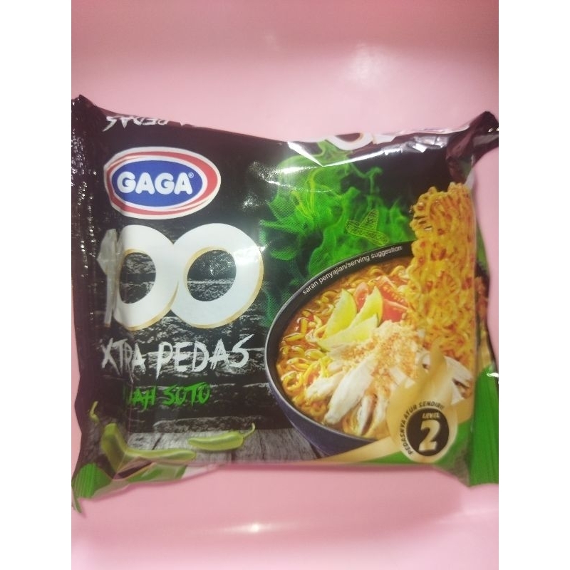 

MIE GAGA 100 KUAH SOTO EXTRA PEDAS / MIE KUAH PEDAS / MIE CEPEK