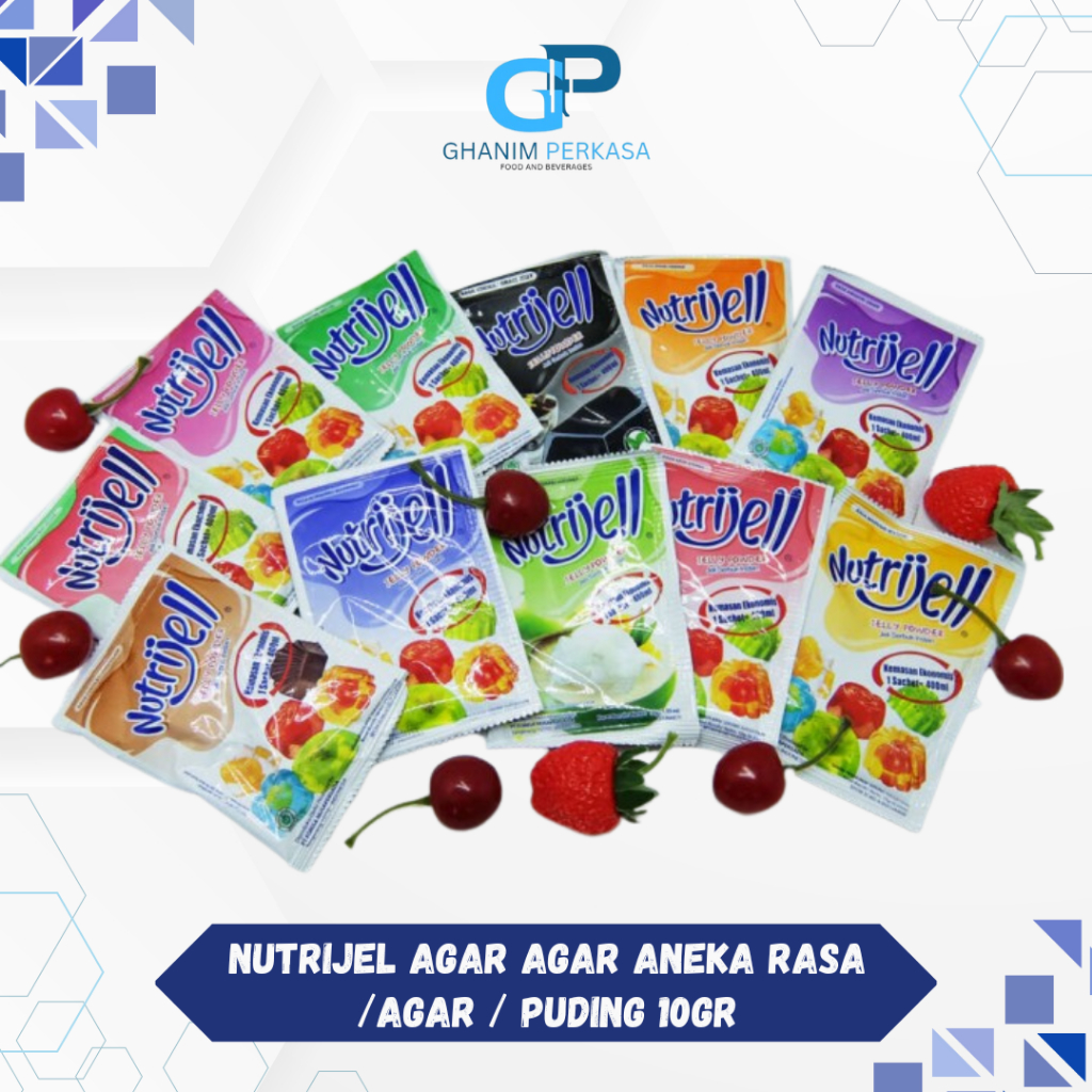 

Nutrijel Agar Agar Aneka Rasa /Agar / Nutrijel Buah / Puding 10gr