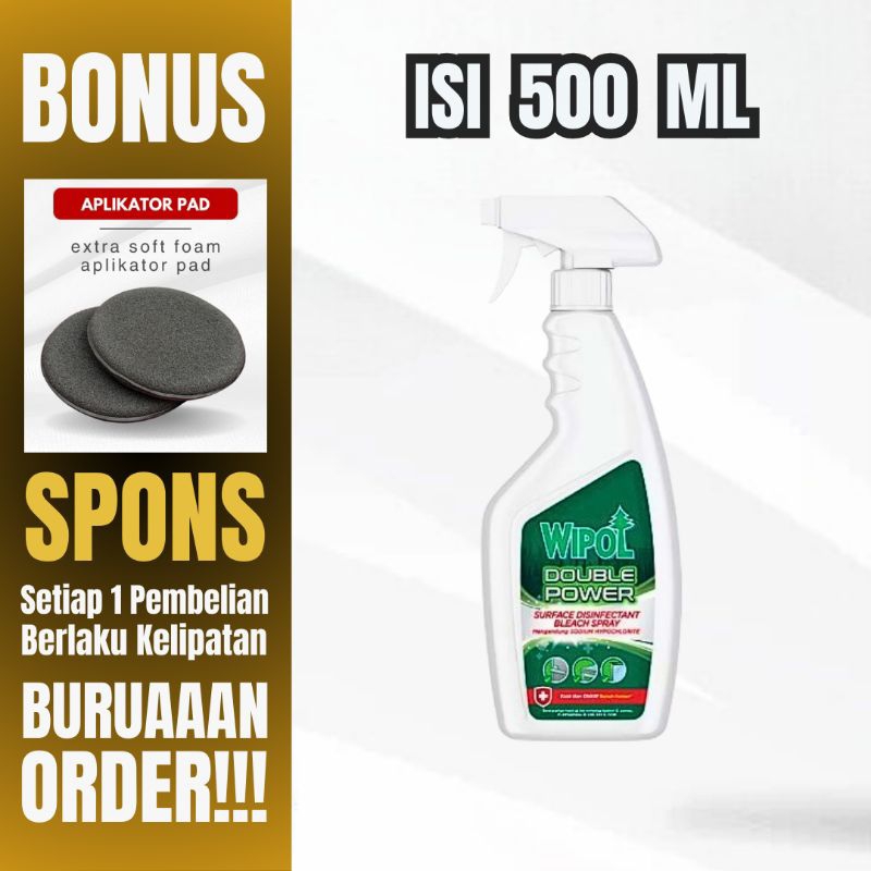 Wipol Double Power Surface Disinfectant Bleach Spray 500 Ml