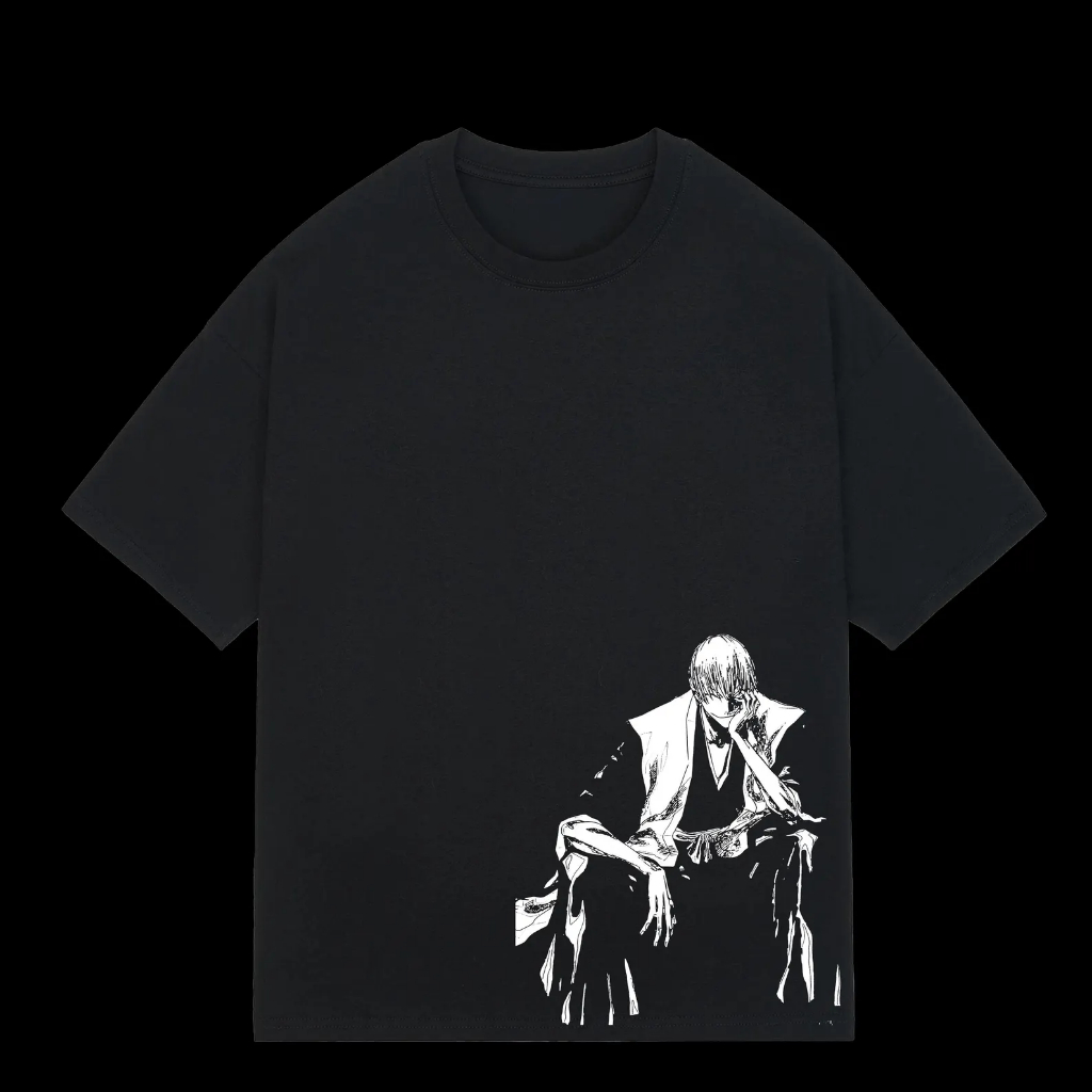 Heavy Oversized Unisex Anime T-Shirt | BLEACH Gin Ichimaru Edition