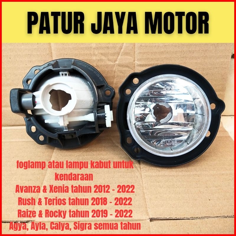 foglamp lampu kabut Koito mobil Avanza Xenia Rush Terios Rocky Raize tahun 2016 2017 2018 2019 2020 