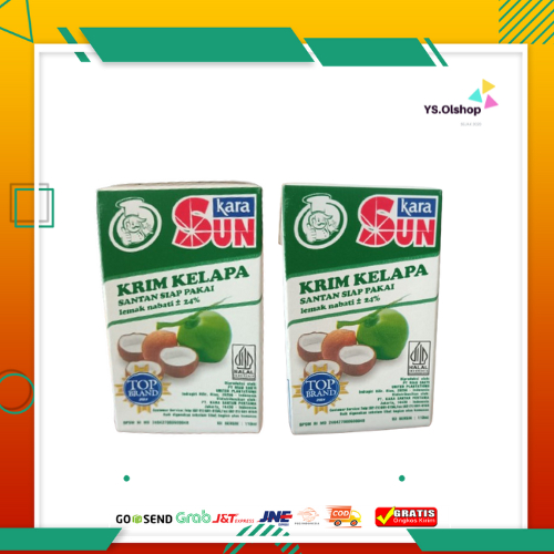 

1 PC SUN KARA Krim Kelapa Santan siap Pakai 110 Ml Kotak lemak nabati