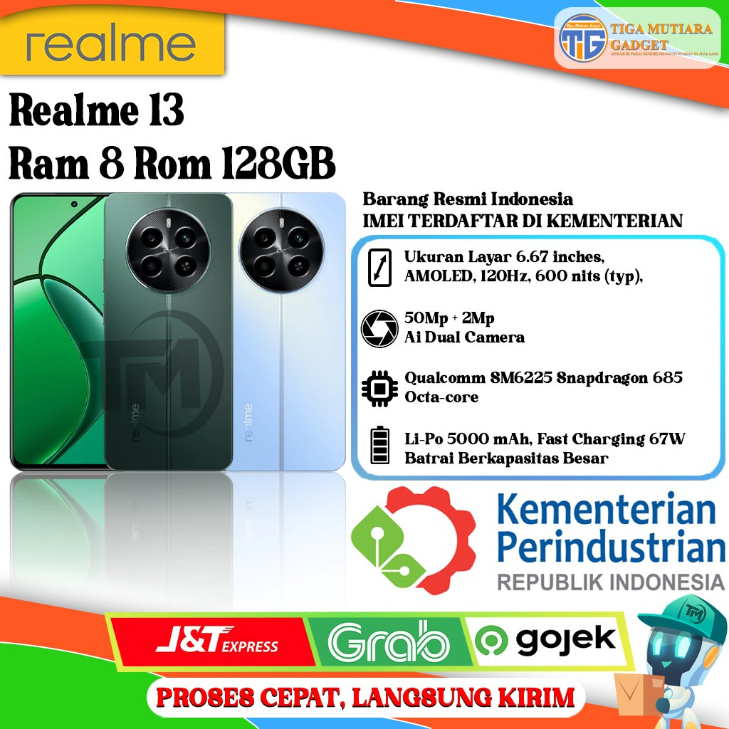 Realme 13 Ram 8/128GB | Ram 8/256GB | Ram 12/256GB
