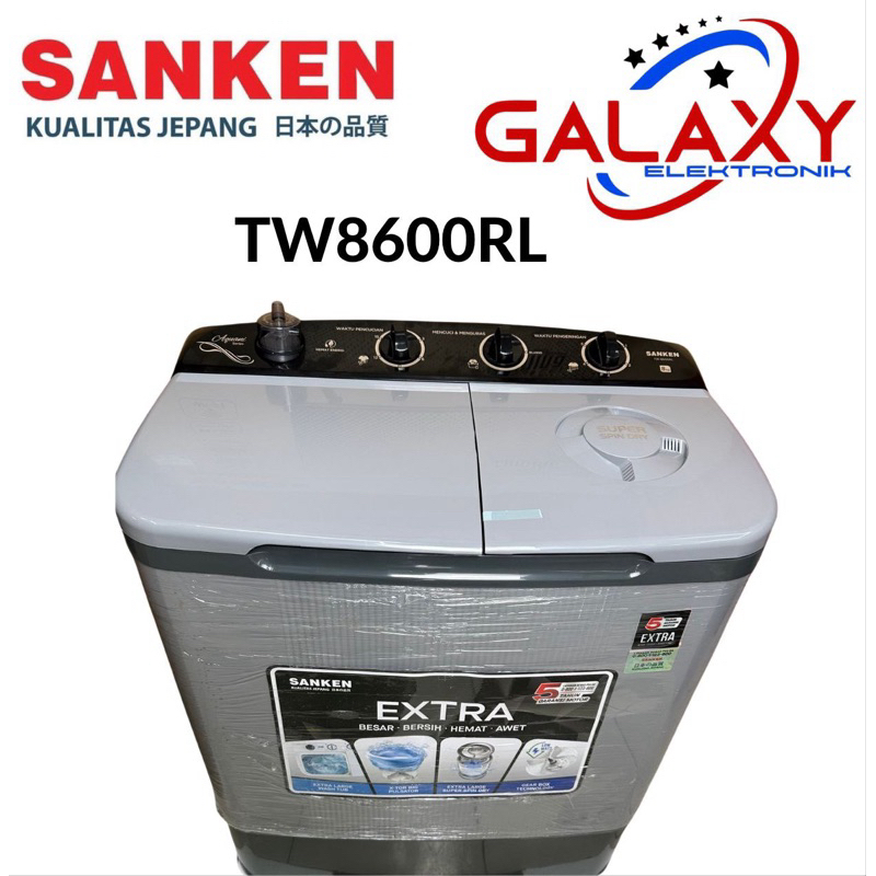 MESIN CUCI 2 TABUNG  SANKEN TW 8600/ TW 9110 / TW 9220