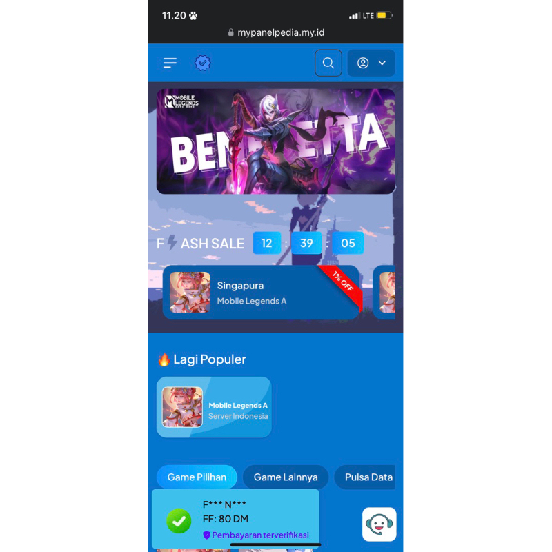 Source Code Website TopUp Game + SMM Panel