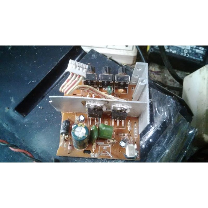 Modul bekas power amp BTL tda2003 mono + tone control