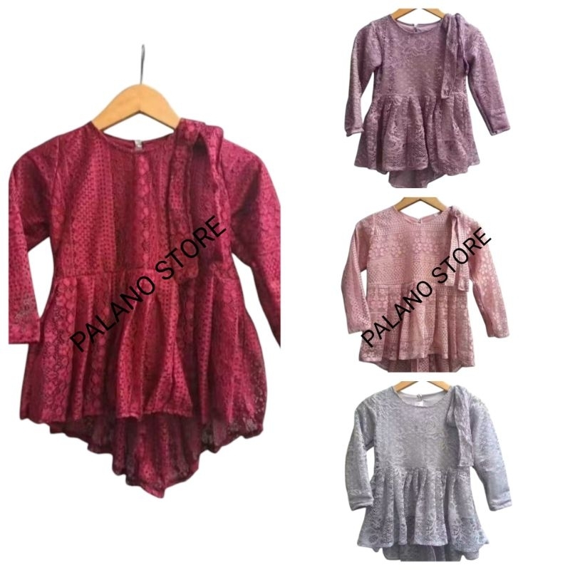 Baju Borkat kebaya Anak Umur 3-11 Tahun Kebaya Anak Baju Wisuda Anak Baju Pesta Anak