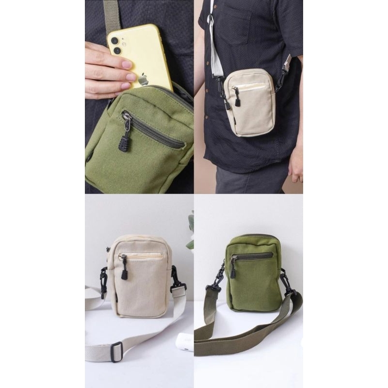 Tas selempang canvas Ataru