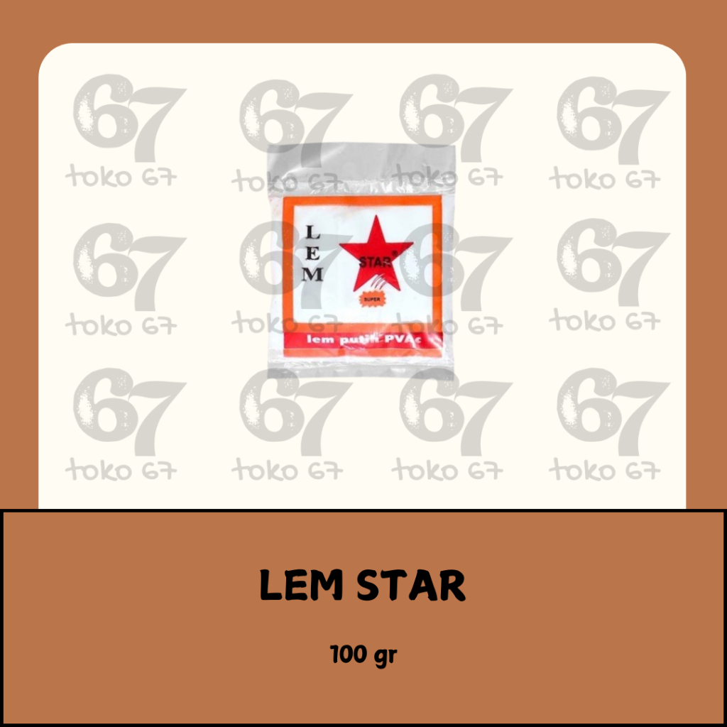 

LEM STAR PUTIH KAYU PVAC 100 GRAM