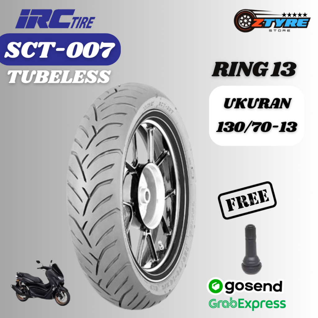 IRC SCT007 130/70 Ring 13 Ban Belakang Yamaha Nmax Honda PCX 160 ADV Tubeless