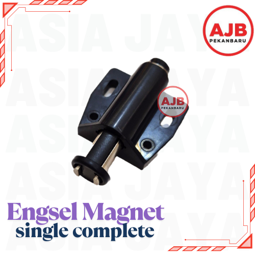 (/SET) ENGSEL MAGNET SINGLE COMPLETE Magnet Pintu Kaca Engsel Jepit Kaca PUSH OPEN