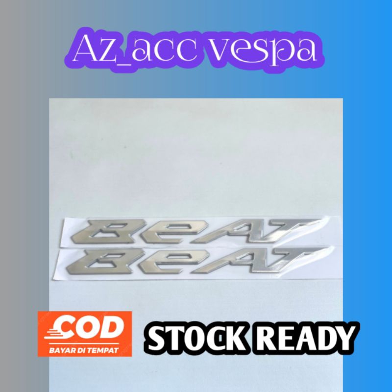Sticker Honda Beat Timbul atau Emblem Honda Beat, Tulisan Beat Timbul Aksesoris Honda Beat