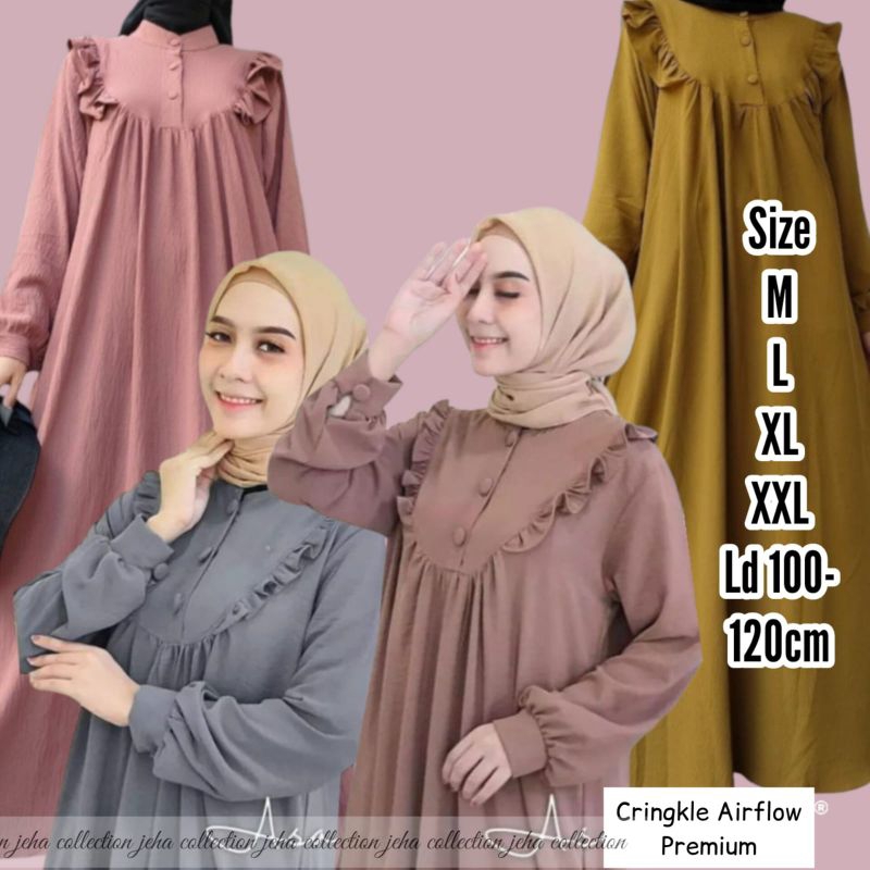 Aliya Gamis simpel/gamis cey premium/gamis basic simpel/gamis kondangan(bawah lebar bukan yang pelit