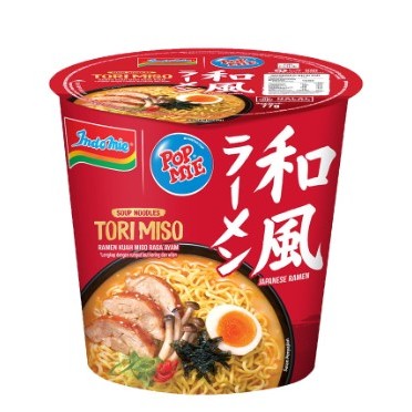 

Pop Mie Mi Instan Premium Tori Miso Japanese Ramen Cup 77 g