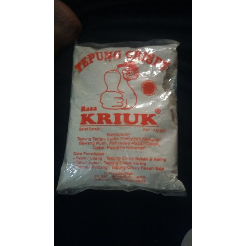 

Tepung kriuk tepung jempol tepung crispy 500gr / 24pcs / 1dus