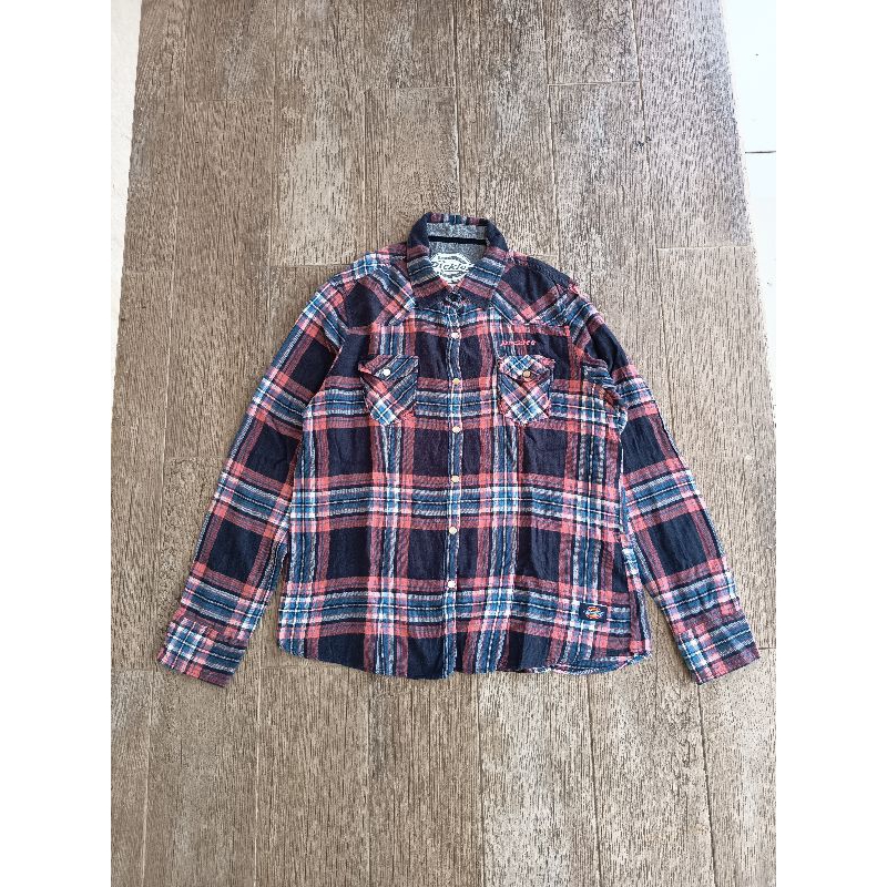KEMEJA FLANEL CEWEK DICKIES GIRL ORIGINAL | M