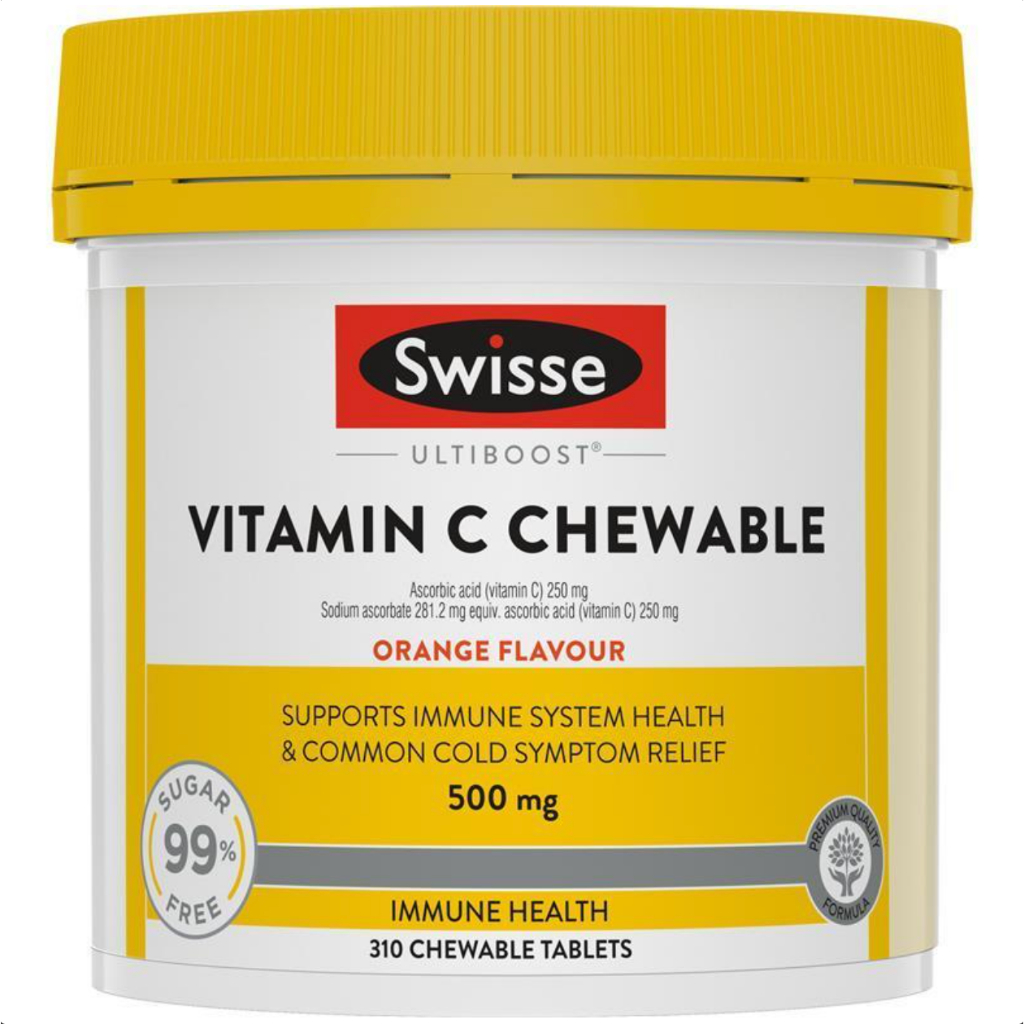 Swisse Vitamin C 500mg | 310 Chewable Tablets Australia