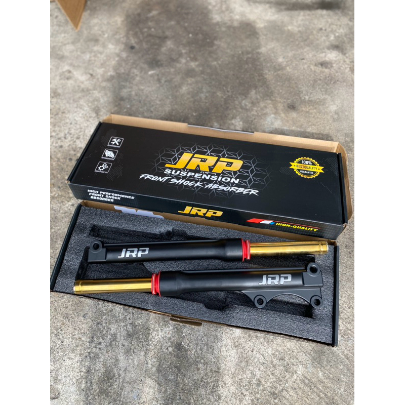 SHOCK DEPAN JRP BLACK AS GOLD & SILVER AS GOLD BEAT SCOOPY VARIO MIO SMILE