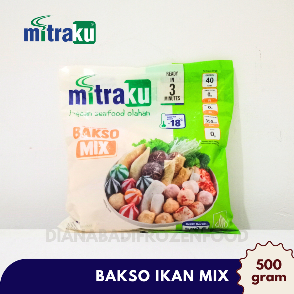 

MITRAKU Bakso Ikan Mix 500gr