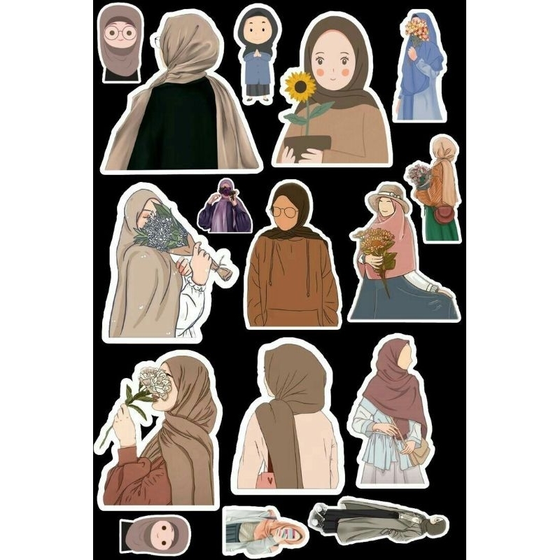 

( NO CUTTING ) stiker journal girls