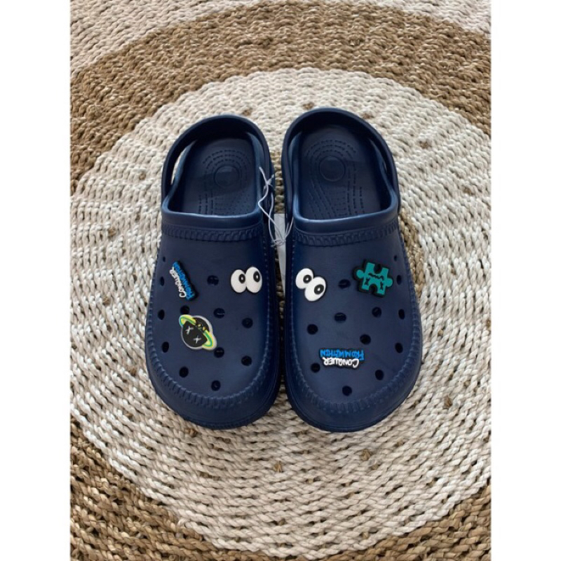 Miniso Men Cushion Slipper / crocs Clogs sandal alas kaki sendal