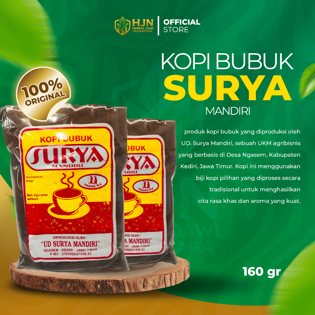 

Kopi Bubuk Surya 160gr | kopi bubuk | Kopi Bubuk Laris | Kopi Bubuk murah | Produsen Kopi Kediri | KOPI BUBUK KEDIRI