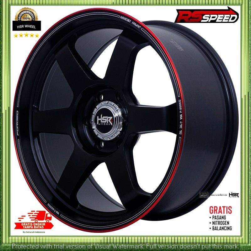 Velg Mobil Pajero Fortuner Everest Blazer Pelek Racing Hsr Tokyo Model TE37 Ring 20 Pcd 6X139,7 R 20