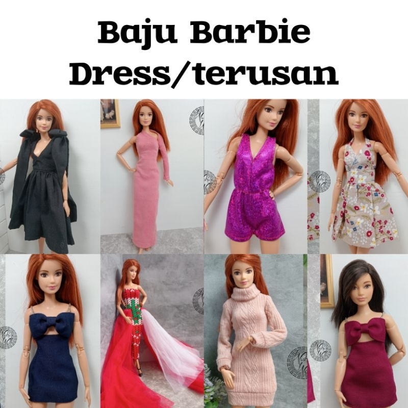 baju dress jumpsuit boneka barbie