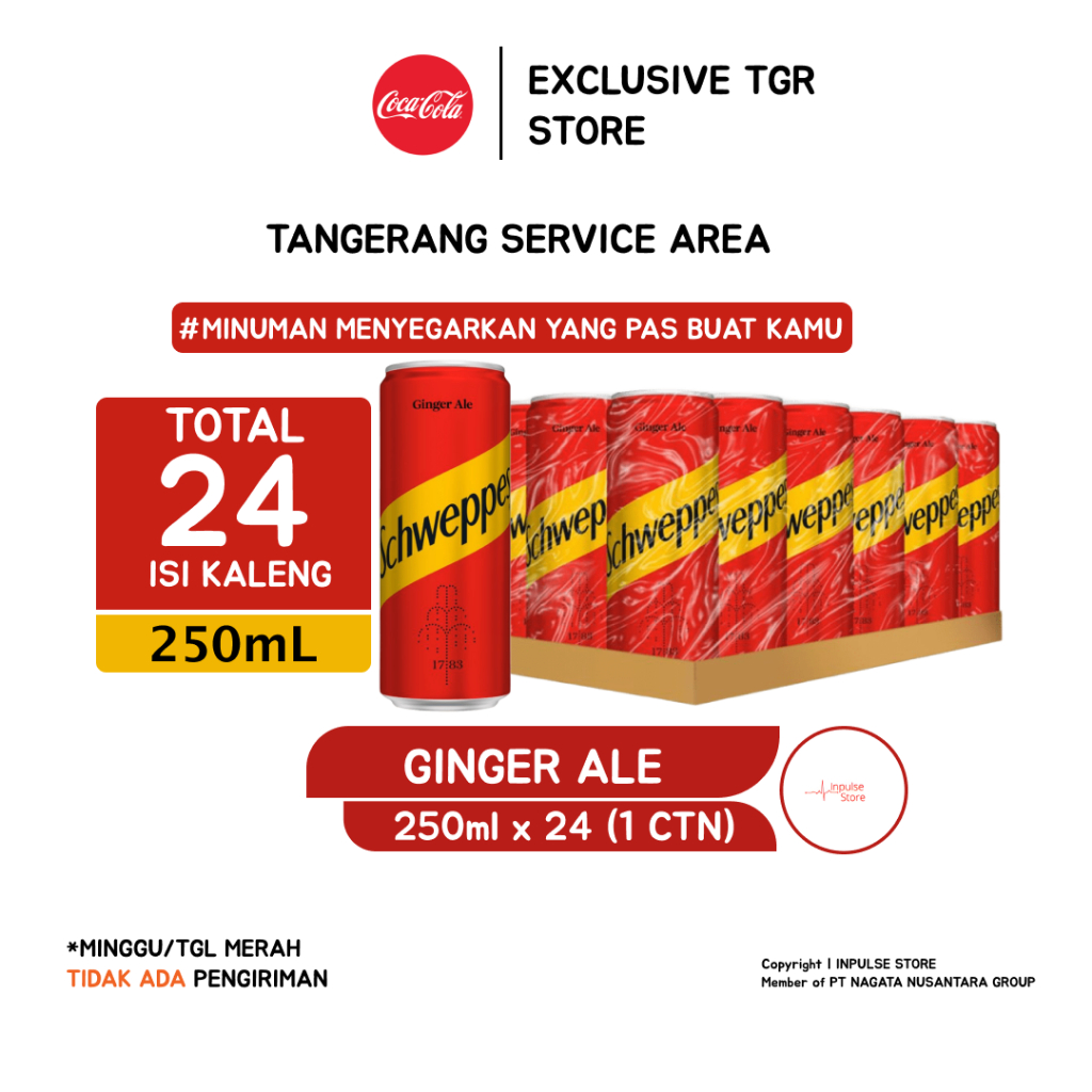 

Schweppes Ginger Ale 24 x 250ml