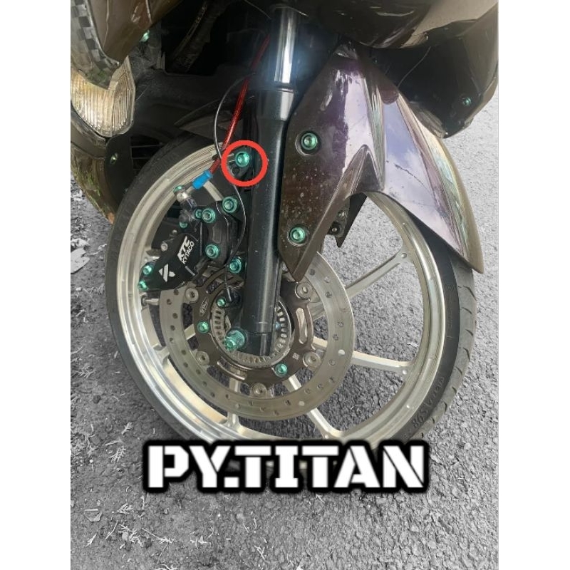 Baut Titanium Kedudukan Selang Rem Yamaha NMAX