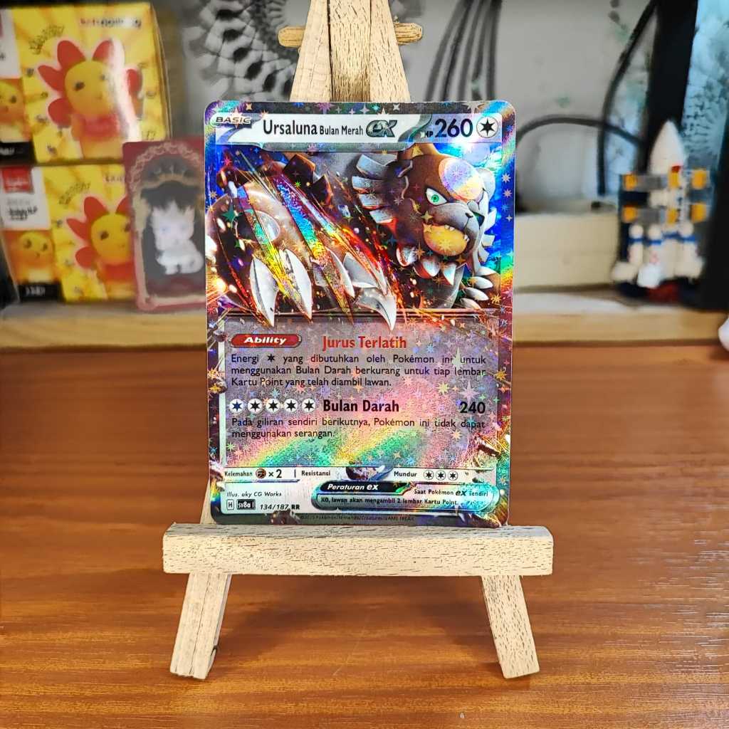Ursaluna Bulan Merah EX Pokemon TCG Indonesia Original