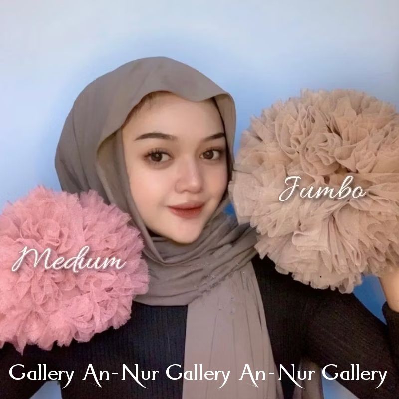 CEPOL HIJAB ANTI KEMPES SUPER JUMBO - Scrunchie tile Cepol Vad penambah volume hijab