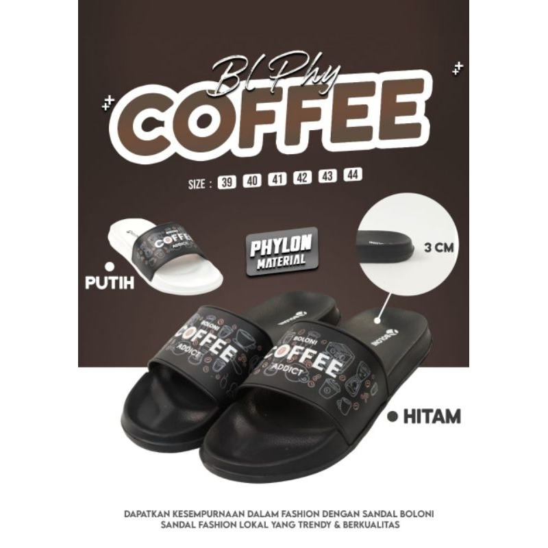 Sandal boloni pria/sandal coffee