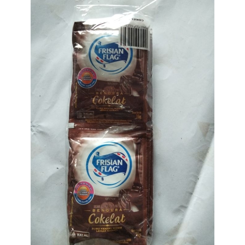 

Susu Frisian flag rasa coklat isi 6