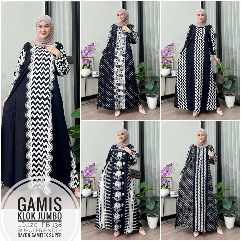 GAMIS JUMBO MULTICOLOUR| GAMIS BARPIN | GAMIS BATIK PREMIUM| GAMIS BATIK JUMBO
