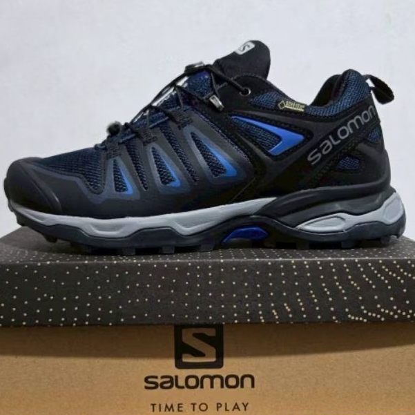 sepatu pria boost SALOMON X ULTRA 3 GORETEX Blue
