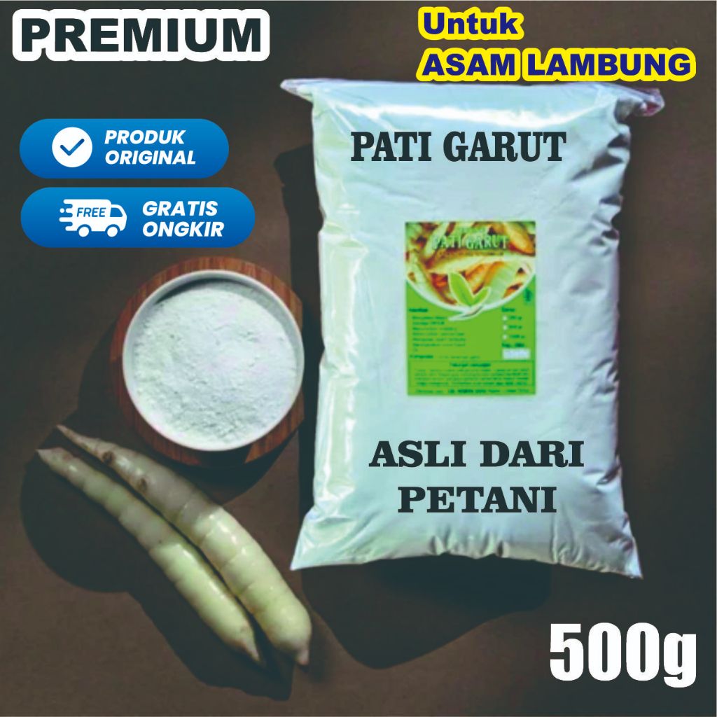 

TEPUNG GARUT 500g / PATI ASAM LAMBUNG / ANGKRIK / ARROWROOT