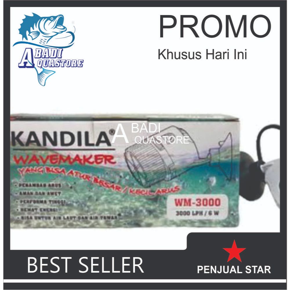 Wave Maker WM | Wave Maker KANDILA | Pembuat Arus Ombak Air Aquarium | Pompa Mesin Wave Maker