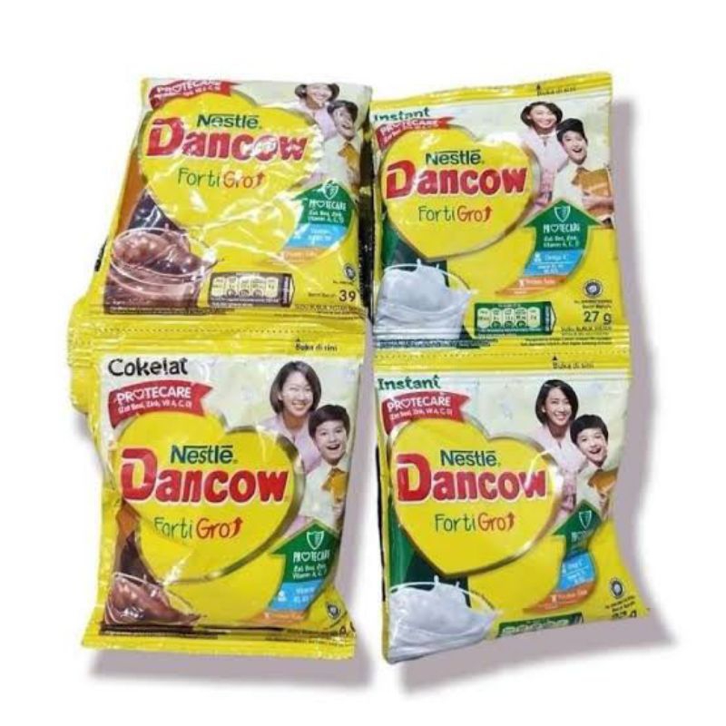 

SUSU DANCOW INSTANT SACHET PUTIH | COKELAT NETTO 1 RENCENG 10 PCS X 27GR