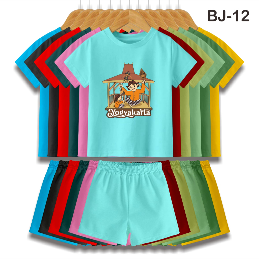 souvenir oleh oleh yogyakarta kaos setelan baju jogja malioboro anak anak