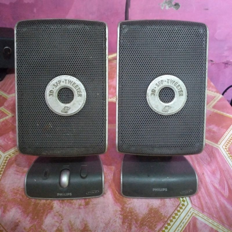 speaker sepasang  pasif phlips satelit vocal murah meriah