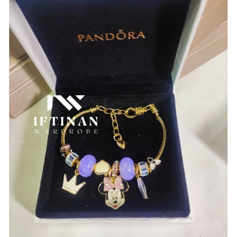 Gelang Pandodor Minnie Ungu, Gold Tembaga lapis perak