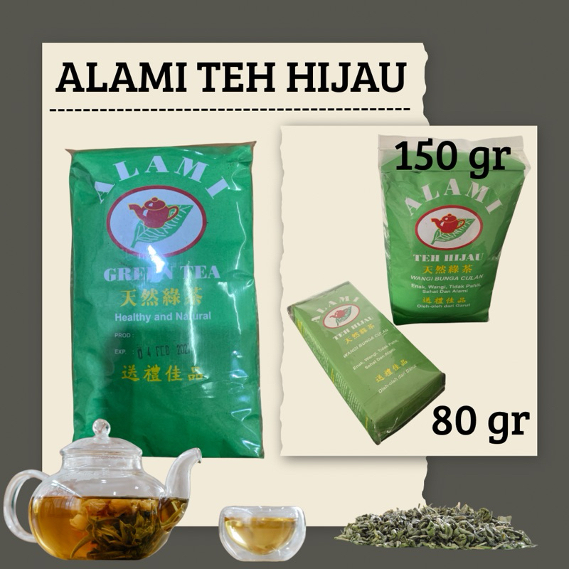 

ALAMI TEH HIJAU ASLI GARUT 150 gr (ORIGINAL LANGSUNG PABRIK)