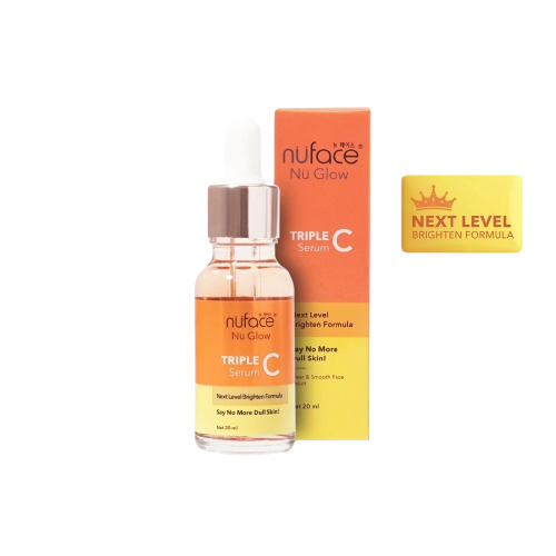 20ml Nuface Nu Glow Triple Vitamin C + Collagen Serum Glowing Flek Hitam Membandel Mencerahkan Wajah
