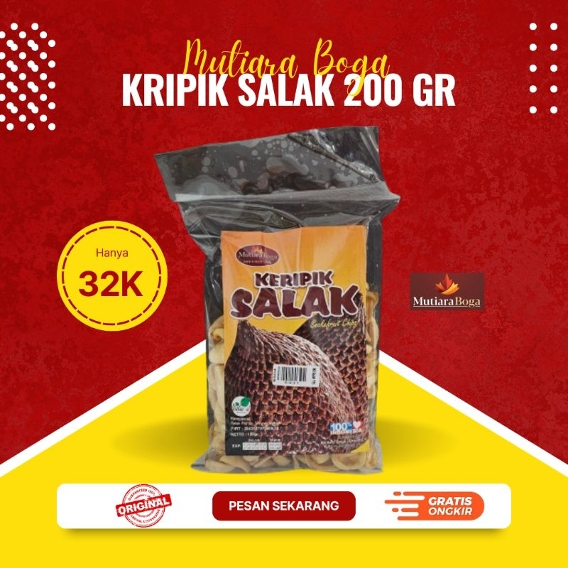 

Keripik Salak buah asli Mutiara Boga 200 gr