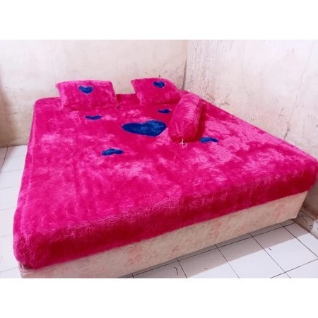 Sprei Bulu Rasfur/Sprei Bulu Halus/Sprei Kamar Tidur Cantik