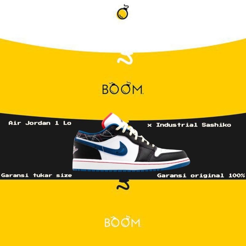 Air Jordan Retro 1 Low Sashiko Blue Originals