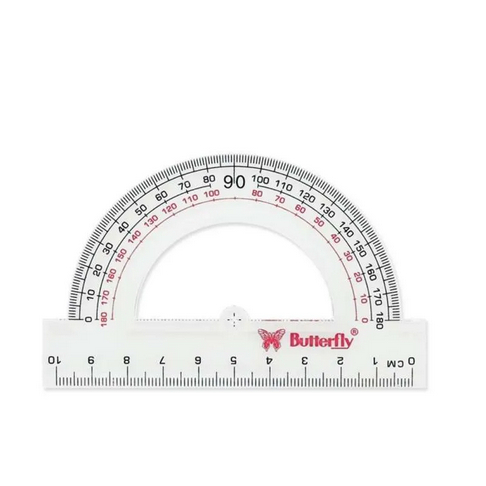 

Butterfly Busur 180/10cm (Lubang) - Penggaris Busur Derajat