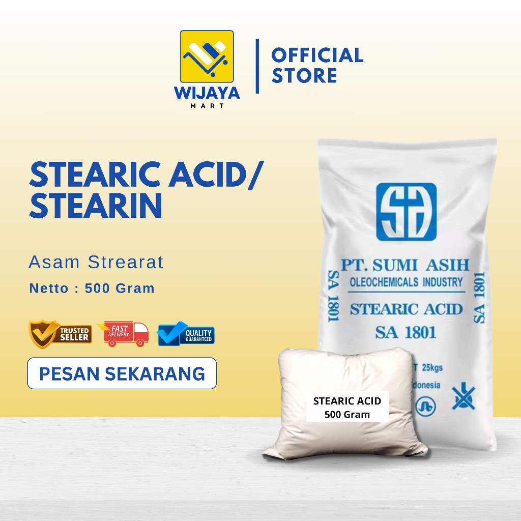 

Stearic / Asam Stearat / STEARIN 500 Gram